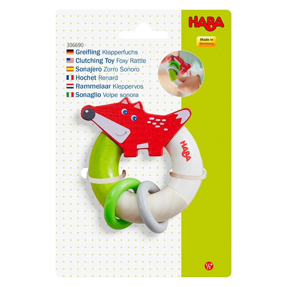 Haba Clutching Toy Foxy Rattle