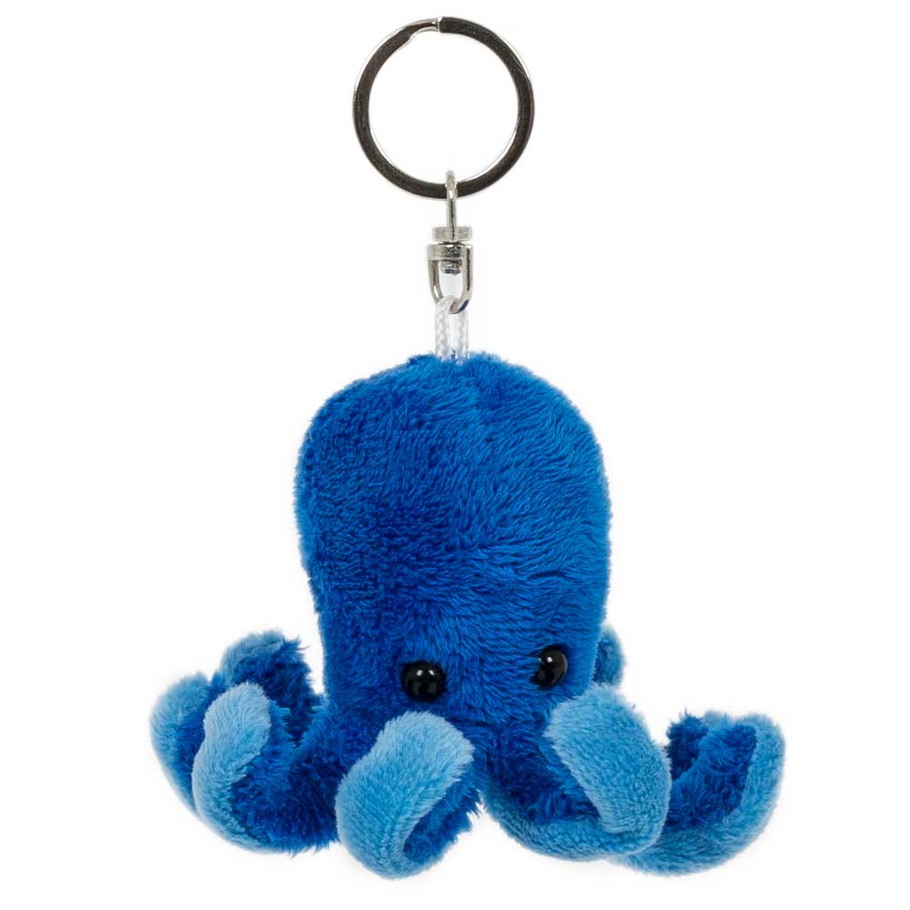 Semo 'Keyrings' octopus, blue 8 cm