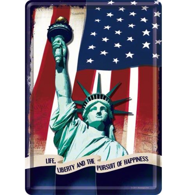 Nostalgic Μεταλλική κάρτα σε φάκελο 'Statue of Liberty'