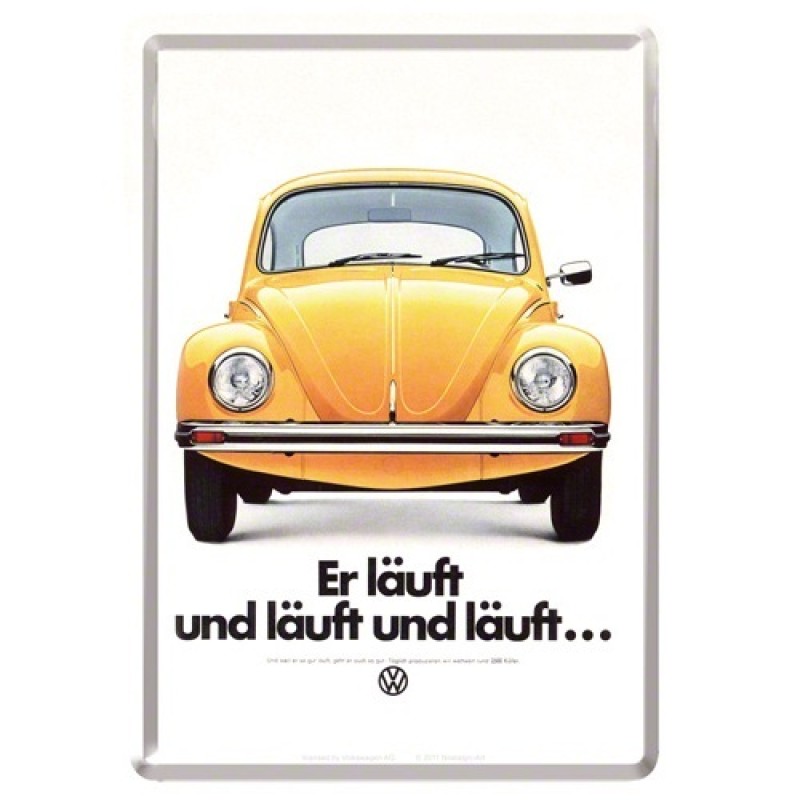 Nostalgic Μεταλλική κάρτα σε φάκελο 'VW Er lauft' ...