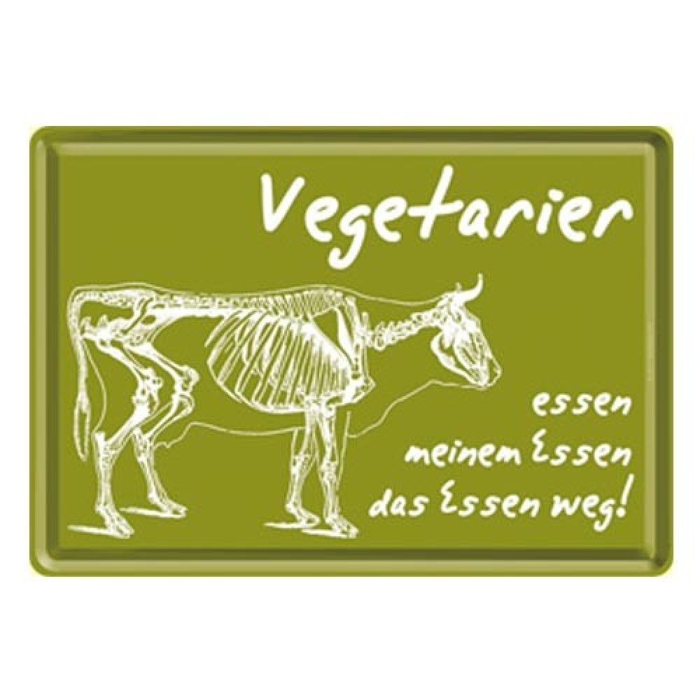 Nostalgic Μεταλλική κάρτα σε φάκελο Vegetarier