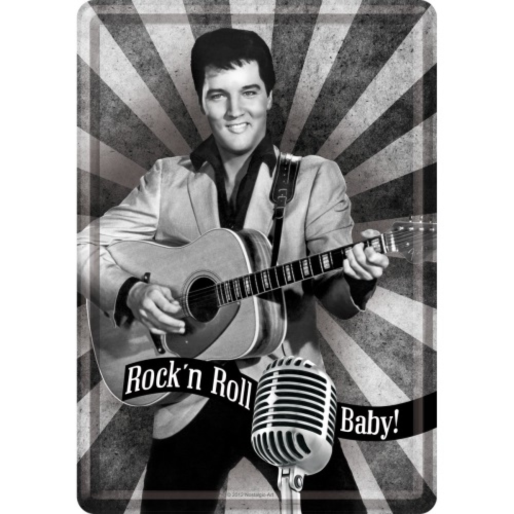 Nostalgic Μεταλλική κάρτα σε φάκελο Elvis - Rockn Roll Baby