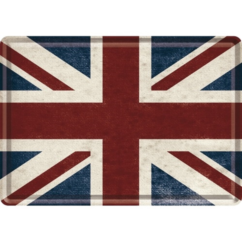 Nostalgic Μεταλλική κάρτα σε φάκελο. Αγγλική σημαία Union Jack 10*14εκ.