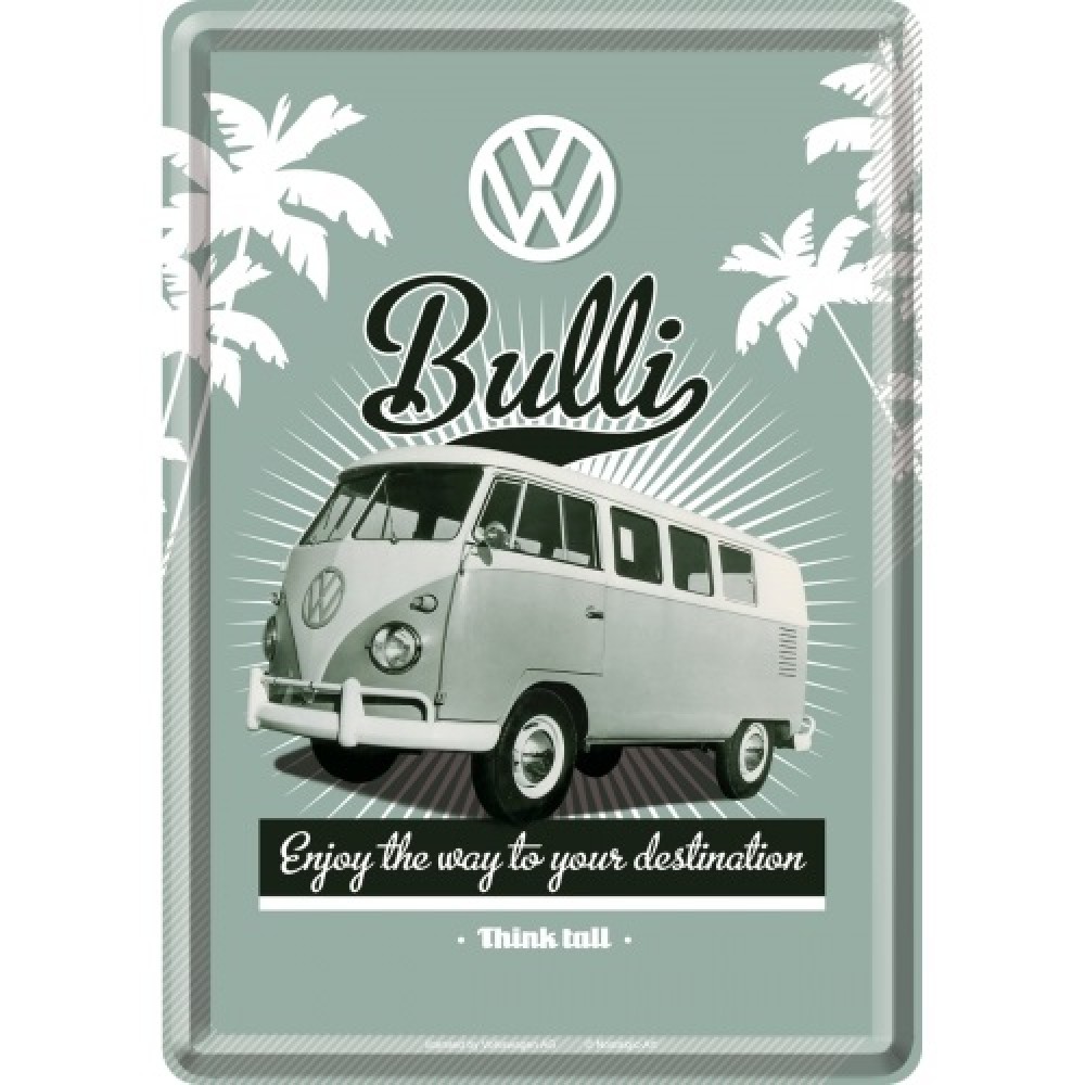 Nostalgic Μεταλλική κάρτα σε φάκελο. VW Retro Bully