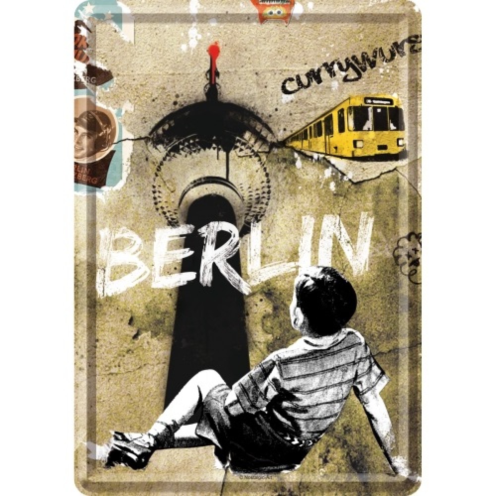 Nostalgic Μεταλλική κάρτα σε φάκελο. Berlin CityStyle Berlin Street Art
