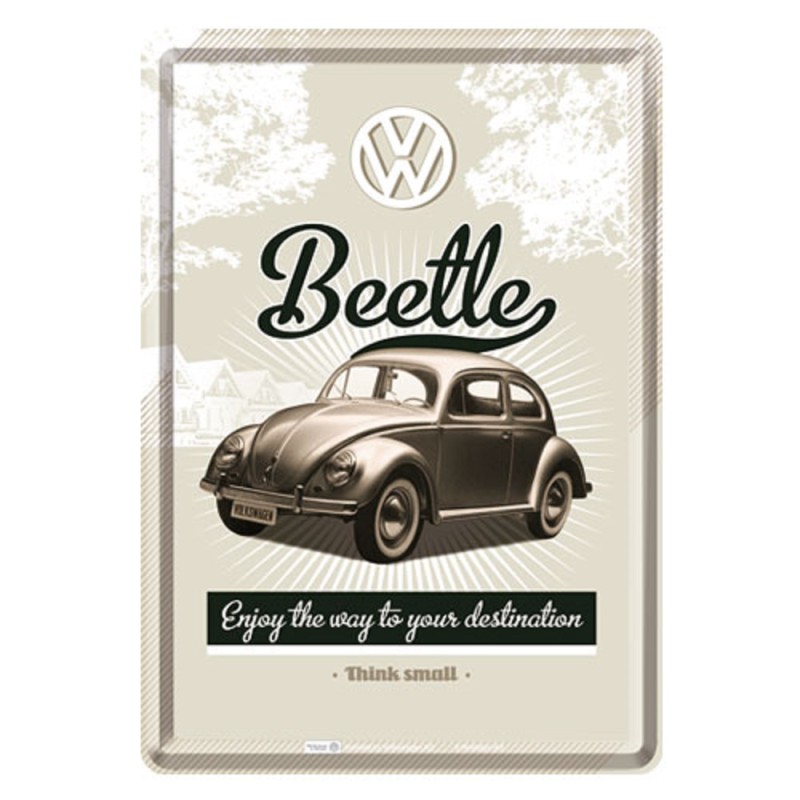 Nostalgic Μεταλλική κάρτα σε φάκελο 'Volkswagen VW Retro Beetle'
