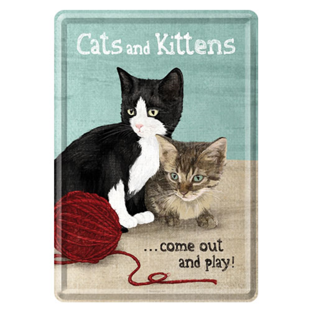 Nostalgic Μεταλλική κάρτα σε φάκελο "Animal Club Cats and Kittens"