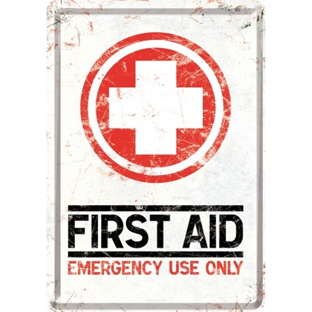 Nostalgic Metal Card First aid