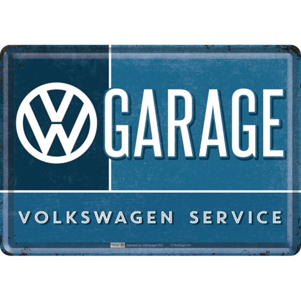 Nostalgic Metal Card 10x14 cm VW Garage