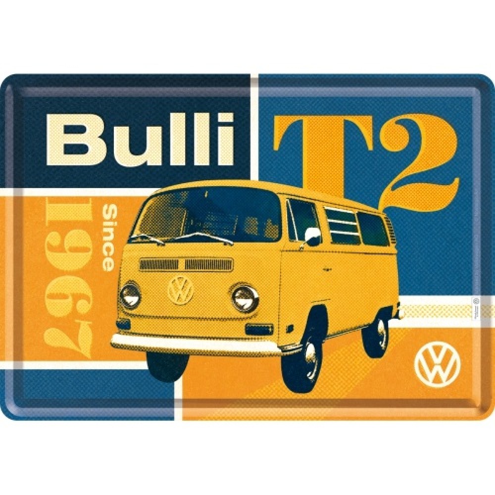 Nostalgic Metal Card Volkswagen VW T2 Bulli