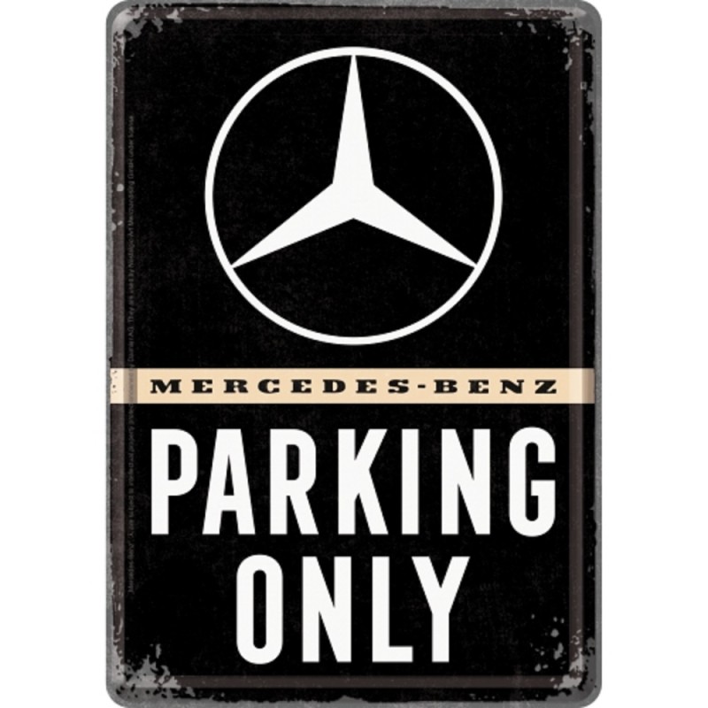 Nostalgic Μεταλλική κάρτα σε φάκελο Mercedes-Benz - Parking Only