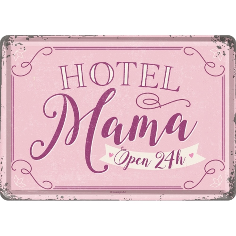 Nostalgic Metal Card 10x14cm Hotel Mama
