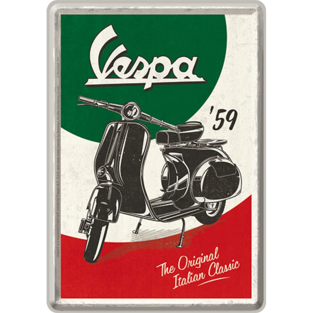 Nostalgic Metal Card Vespa - The Italian Classic