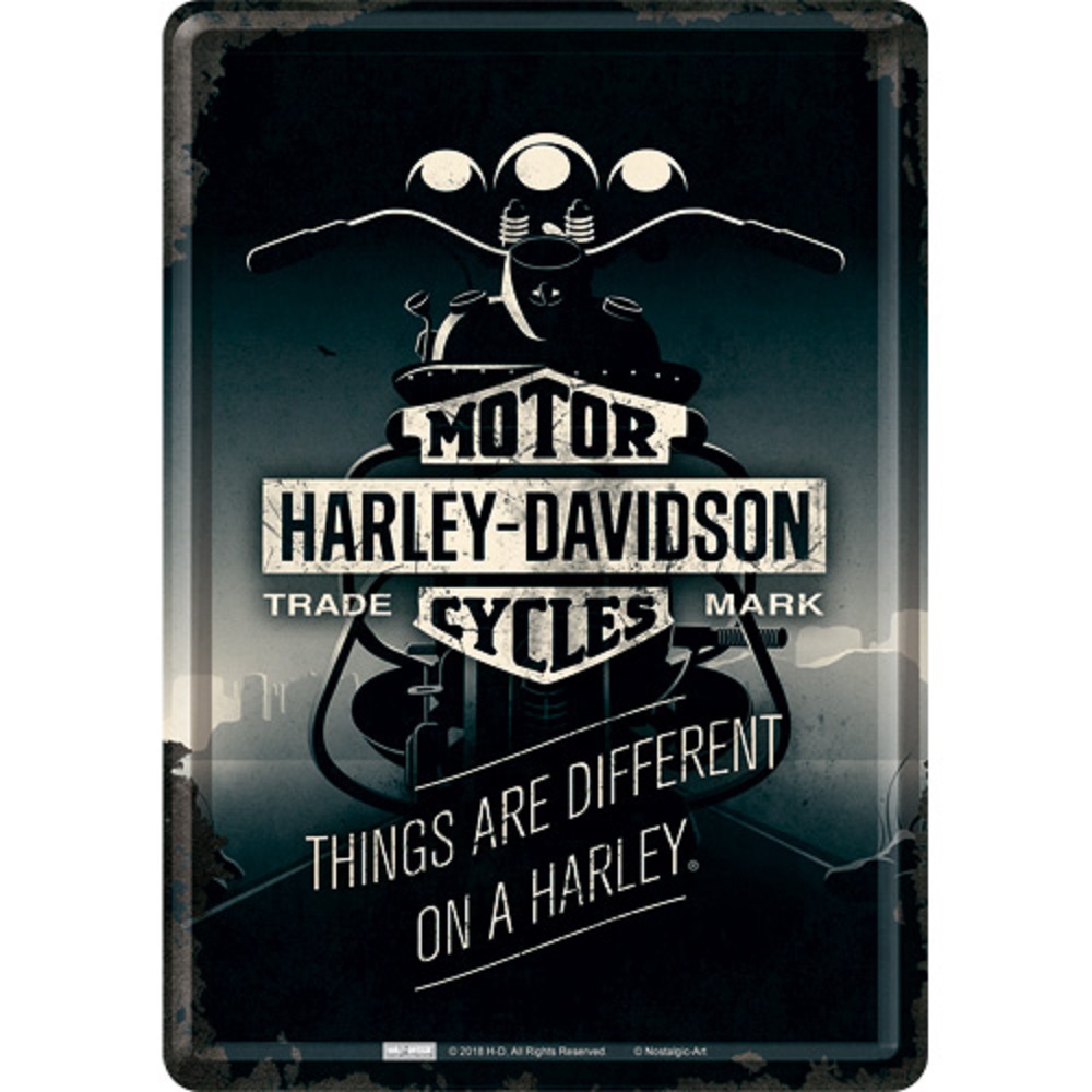 Nostalgic Metal Card Harley-Davidson - Things Are Different