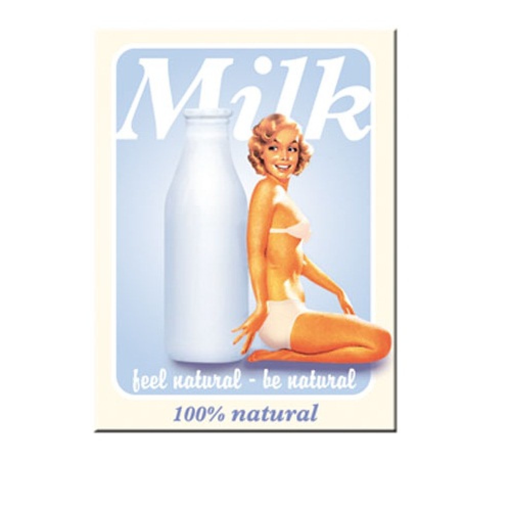 Nostalgic Μεταλλικό μαγνητάκι Milk