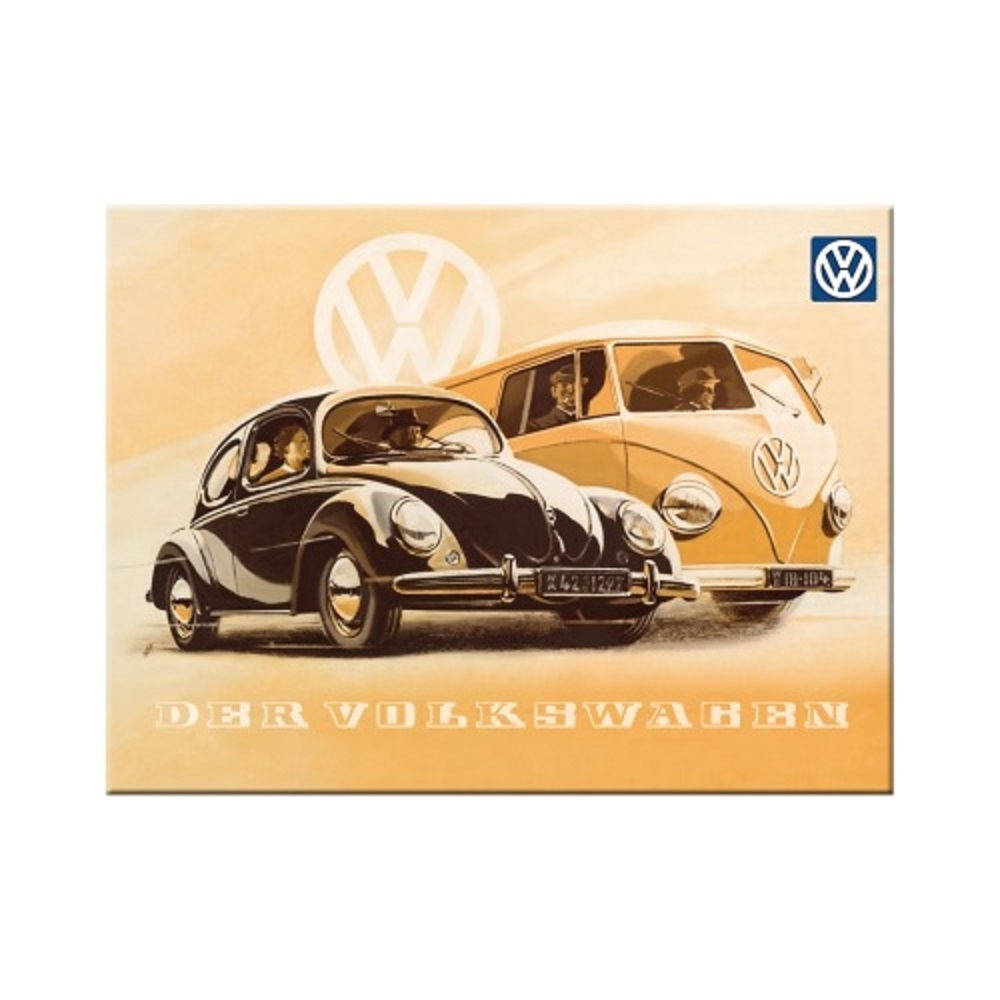 Nostalgic Μεταλλικό μαγνητάκι Volkswagen VW Beetle & Bulli