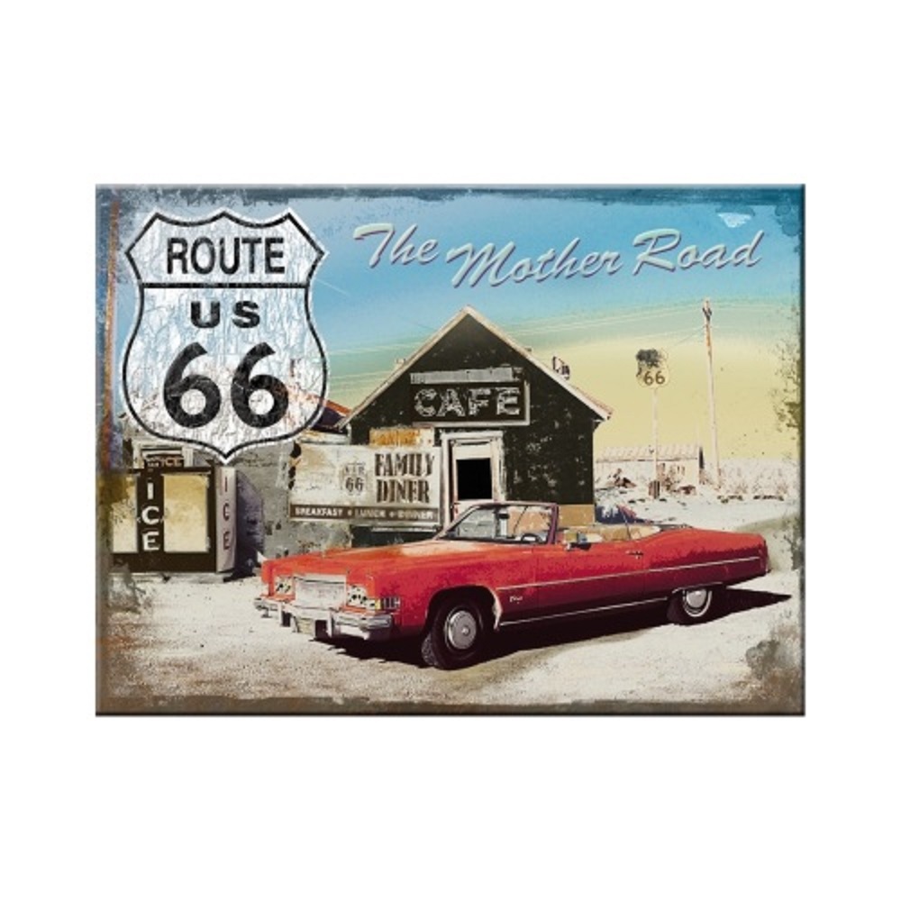 Nostalgic Μεταλλικό μαγνητάκι Route 66 The Mother Road