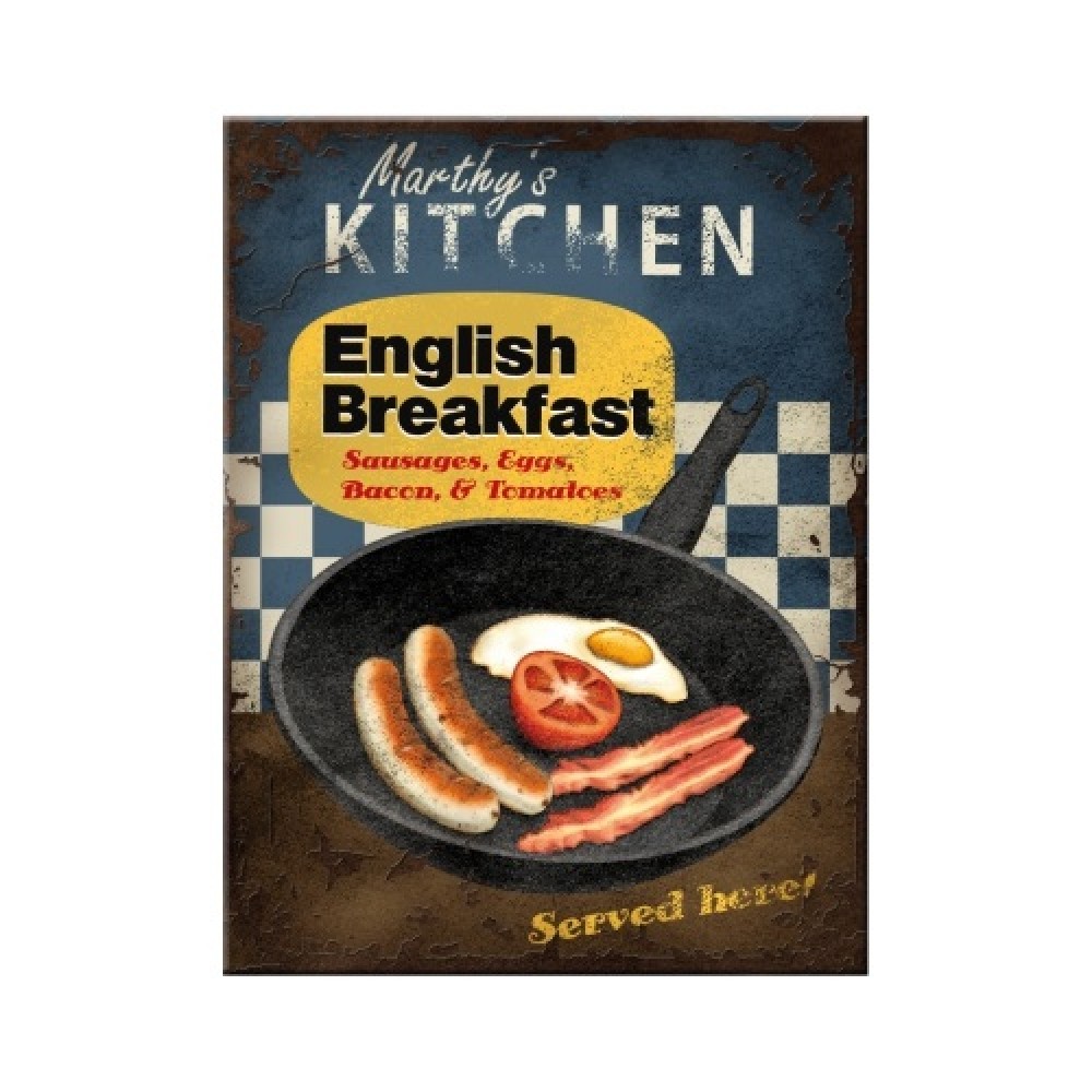Nostalgic Μεταλλικό μαγνητάκι English Breakfast