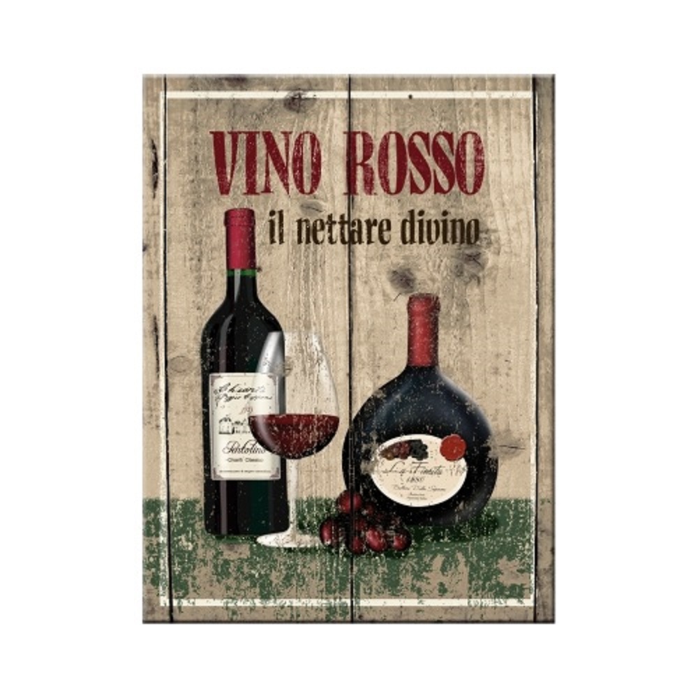 Nostalgic Μεταλλικό μαγνητάκι Vino Rosso