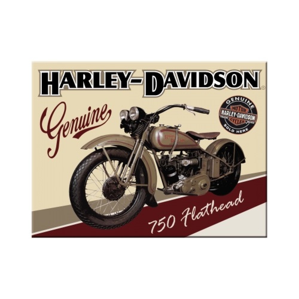 Nostalgic Μεταλλικό μαγνητάκι Harley-Davidson Flathead