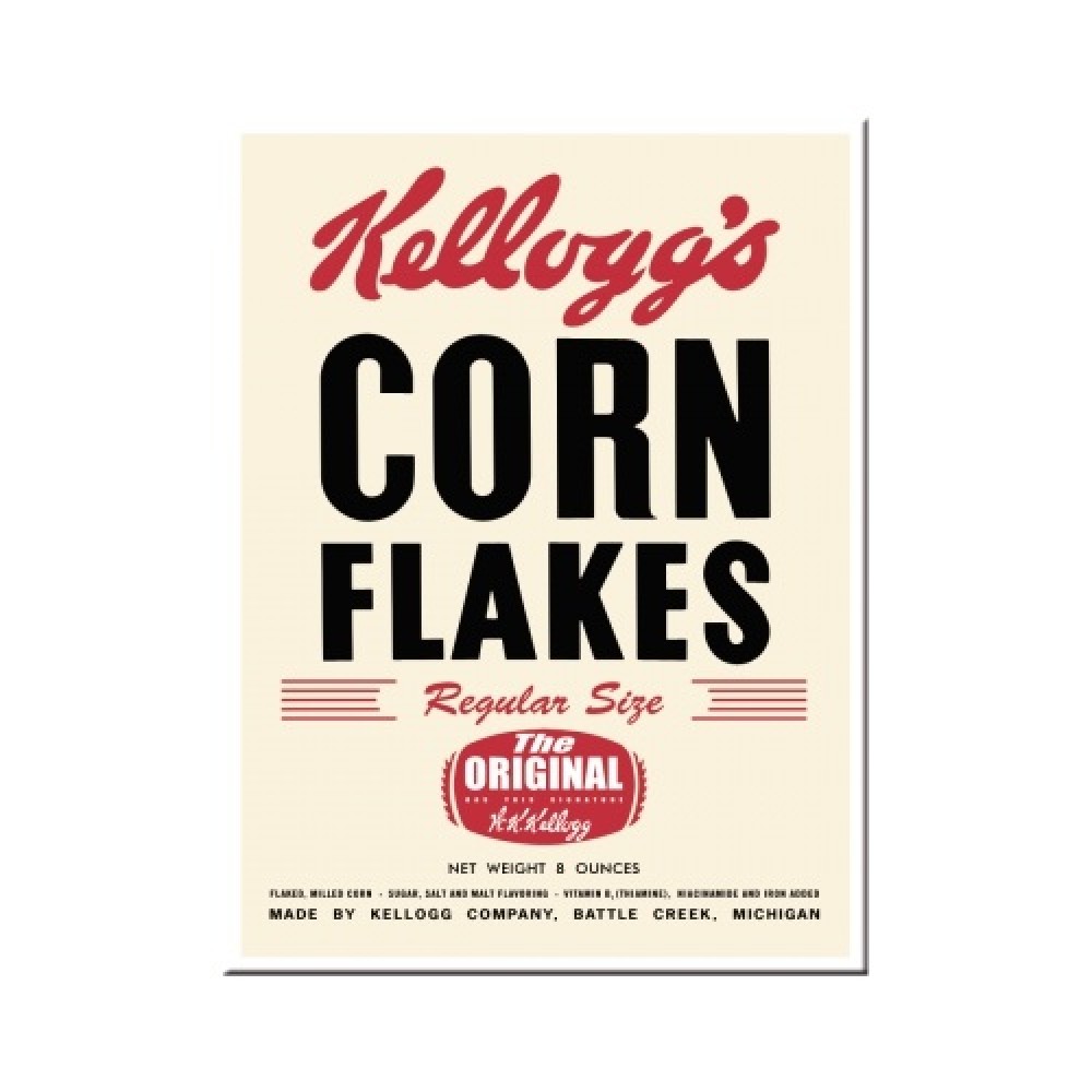 Nostalgic Μεταλλικό μαγνητάκι Kelloggs Corn Flakes Retro Package