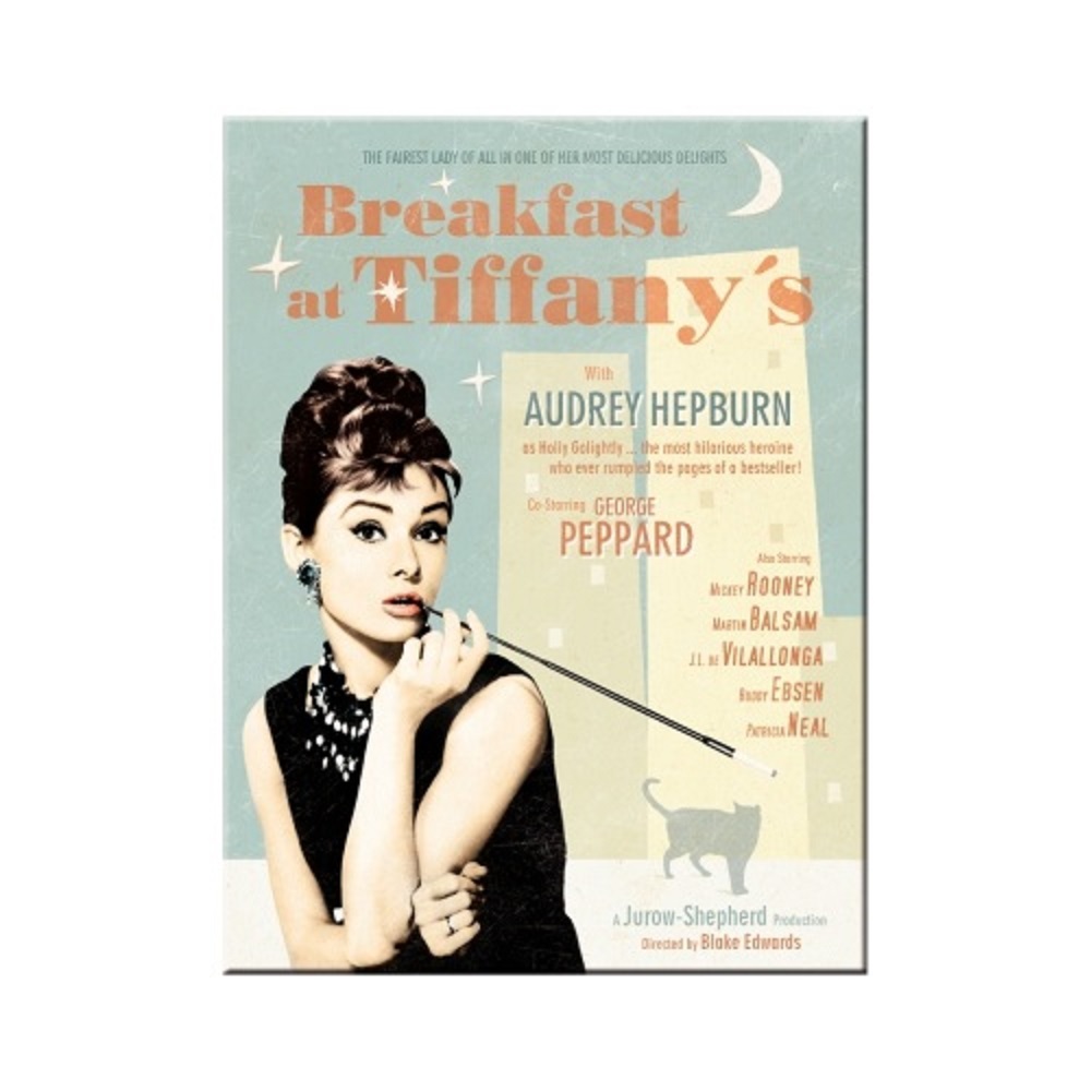 Nostalgic Μεταλλικό μαγνητάκι Breakfast at Tiffanys Blue