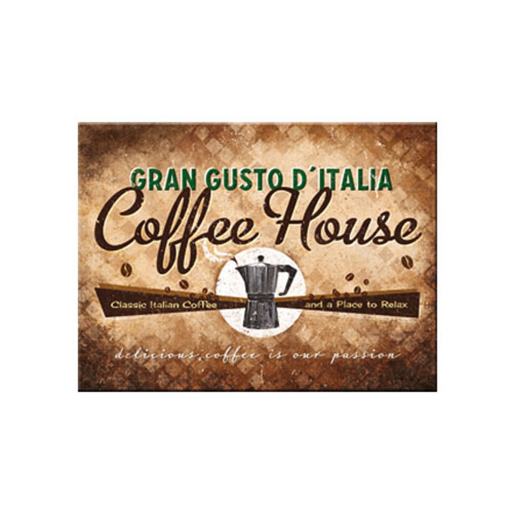 Nostalgic Μεταλλικό μαγνητάκι Coffee and Chocolate Coffee House