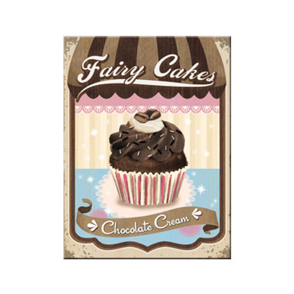 Nostalgic Μεταλλικό μαγνητάκι Home and Country Fairy Cakes - Chocolate Cream