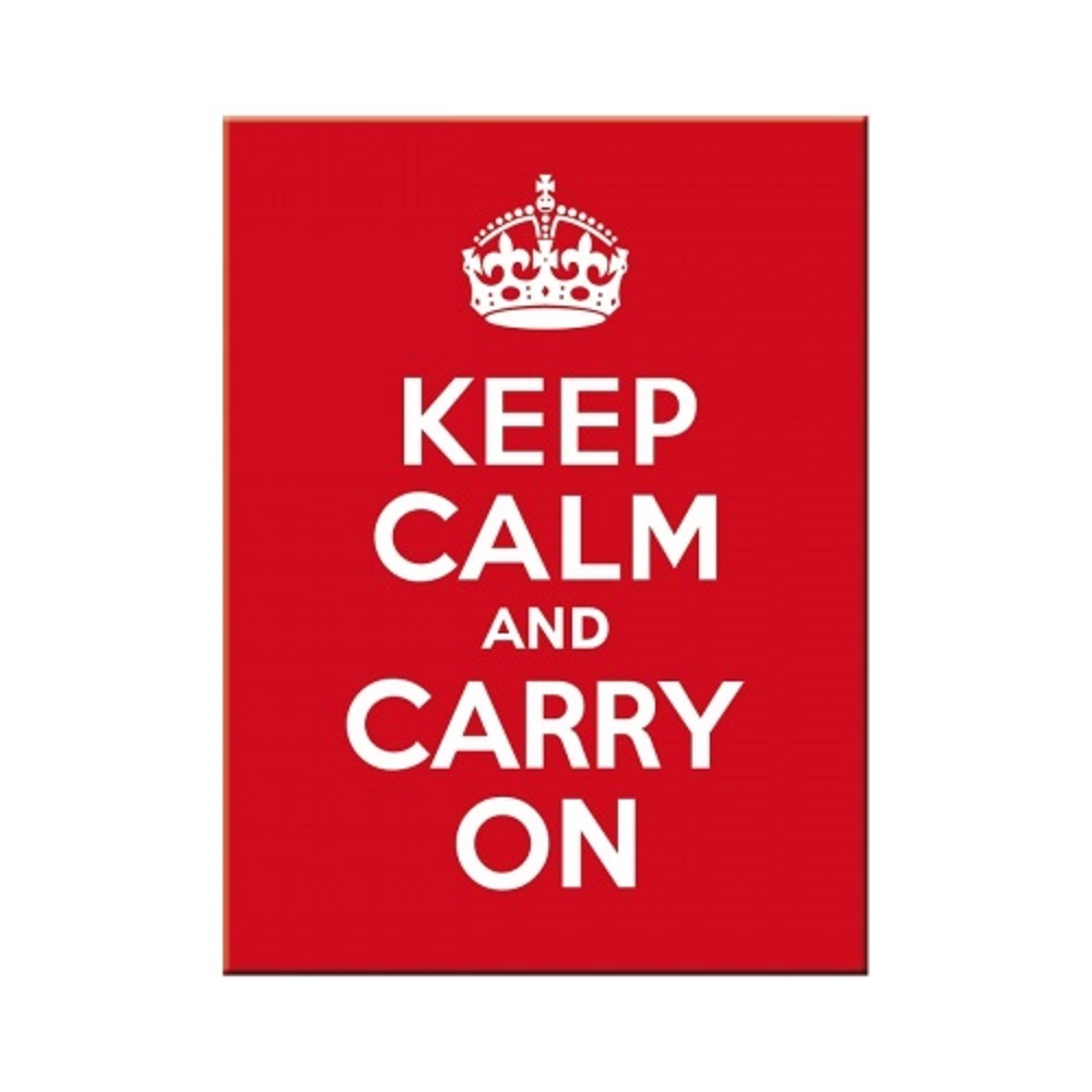 Nostalgic Μεταλλικό μαγνητάκι United Kingdom Keep Calm and Carry On