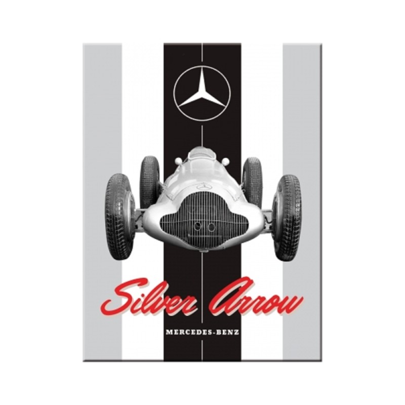 Nostalgic Μεταλλικό μαγνητάκι Mercedes-Benz - Silver Arrow