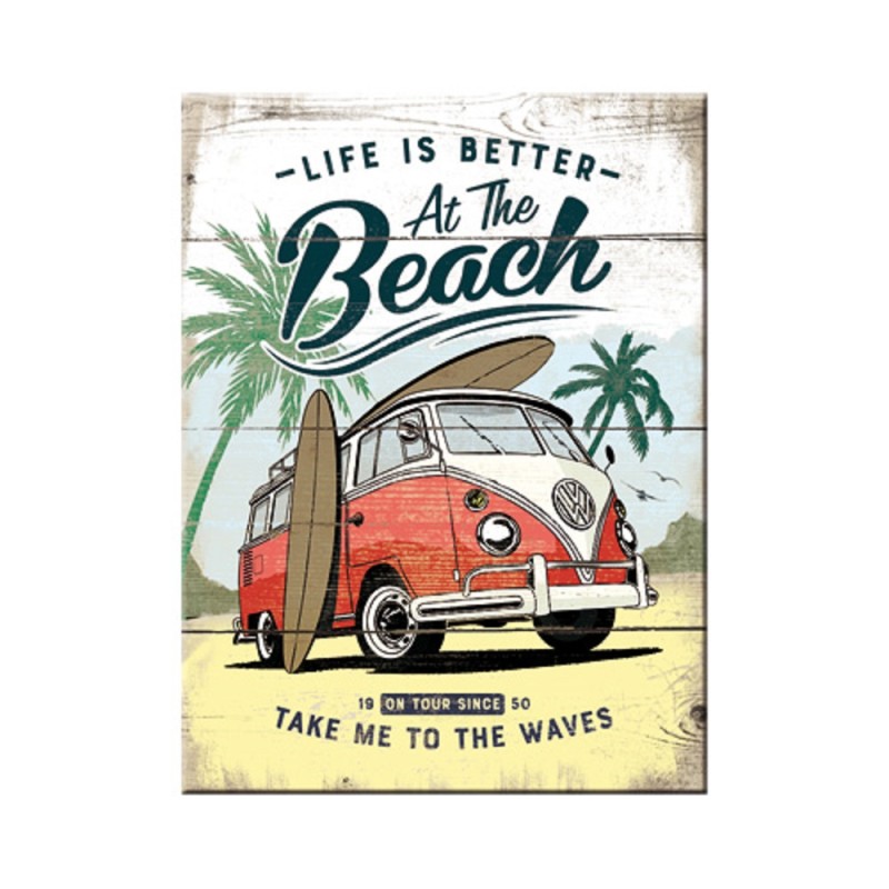 Nostalgic Magnet VW Bulli - Beach