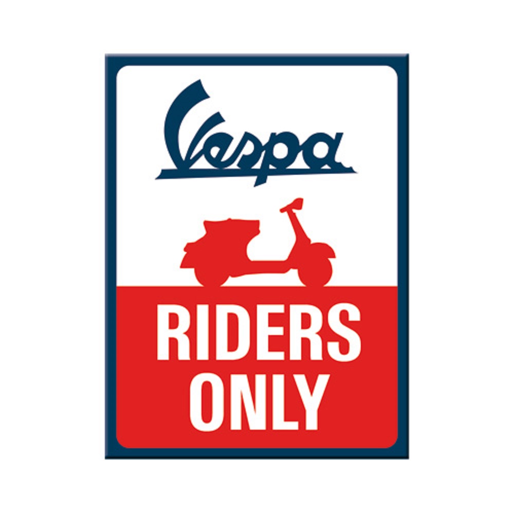 Nostalgic Magnet Vespa - Riders Only