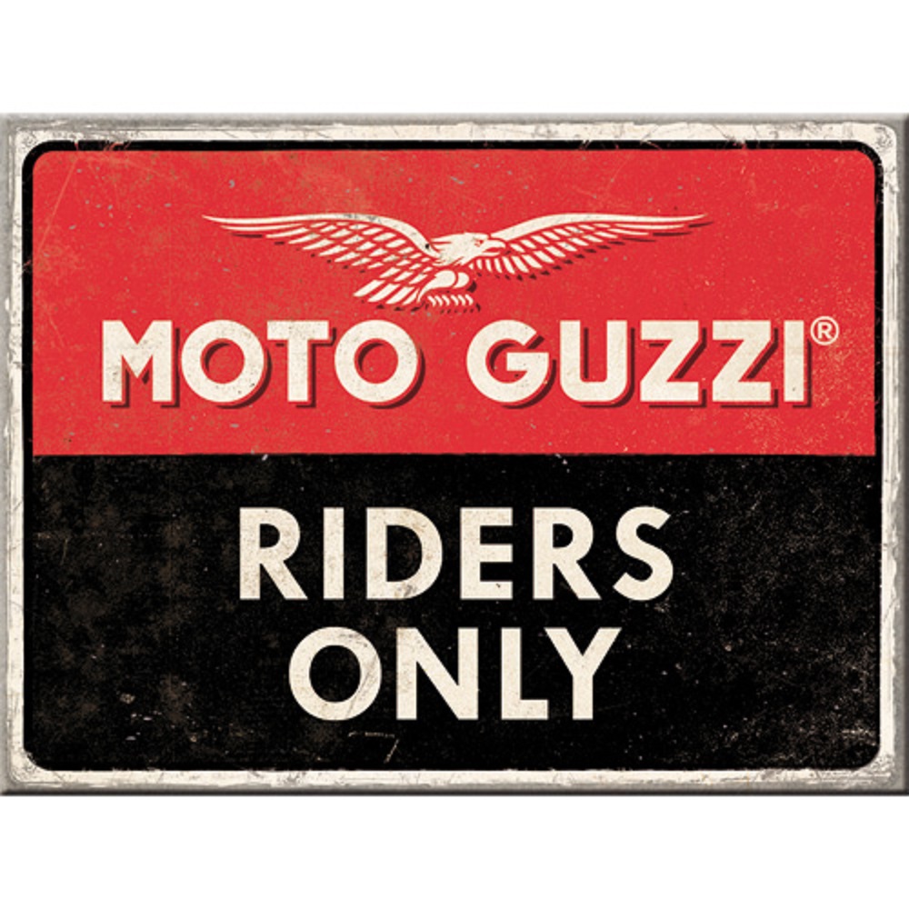 Nostalgic Magnet Moto Guzzi - Riders Only Moto Guzzi