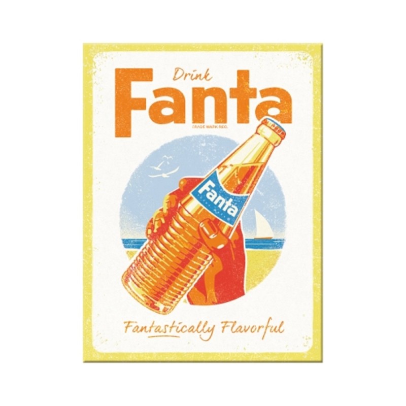 Nostalgic Μεταλλικό μαγνητάκι Fanta - Bottle Beach