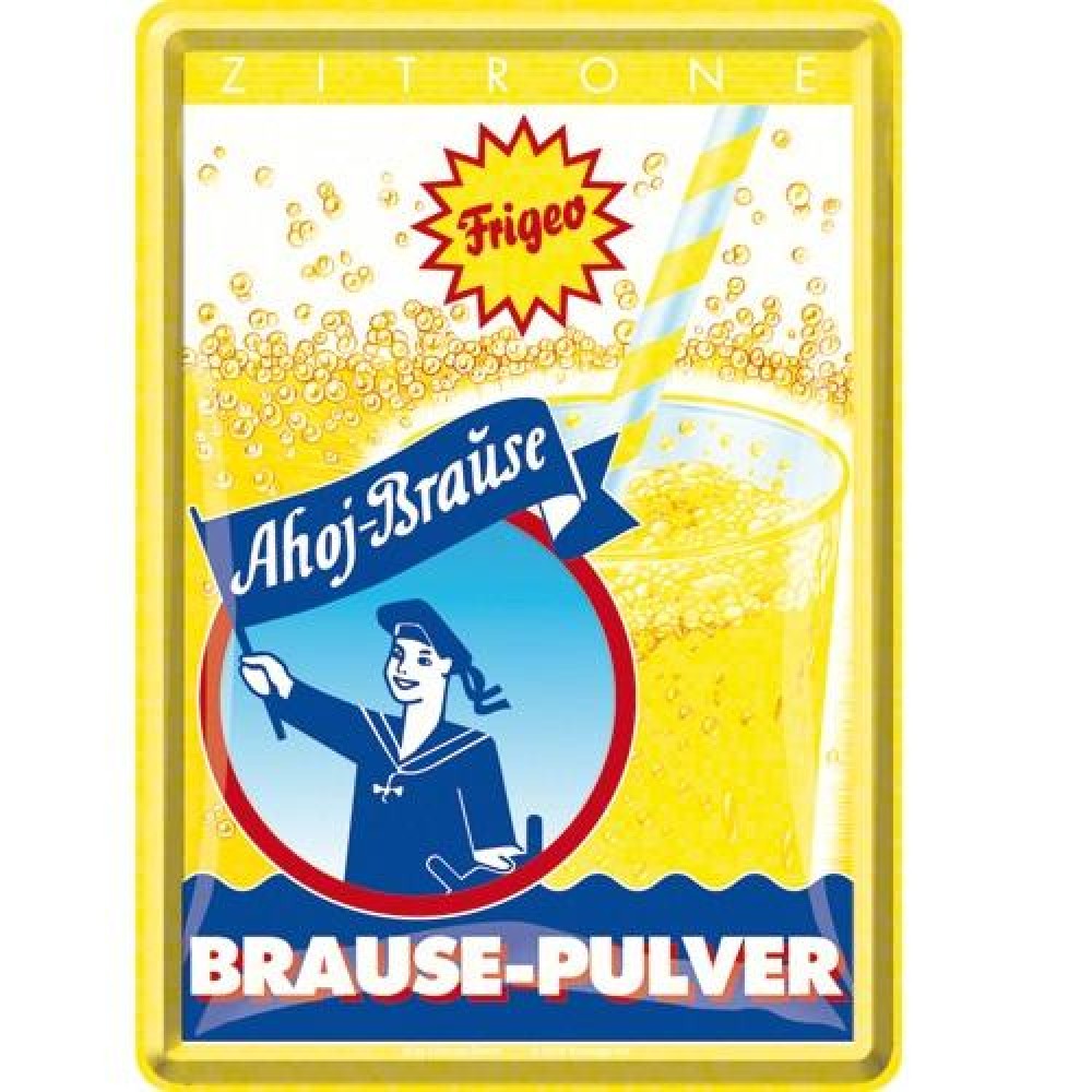 Nostalgic Μεταλλική κάρτα σε φάκελο Ahoj Brause Zitrone