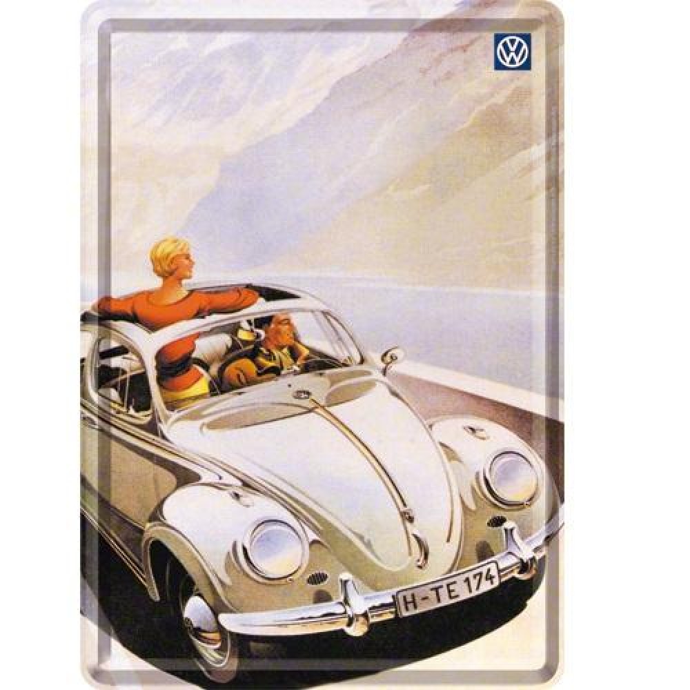 Nostalgic Μεταλλική κάρτα σε φάκελο. VW Cabrio