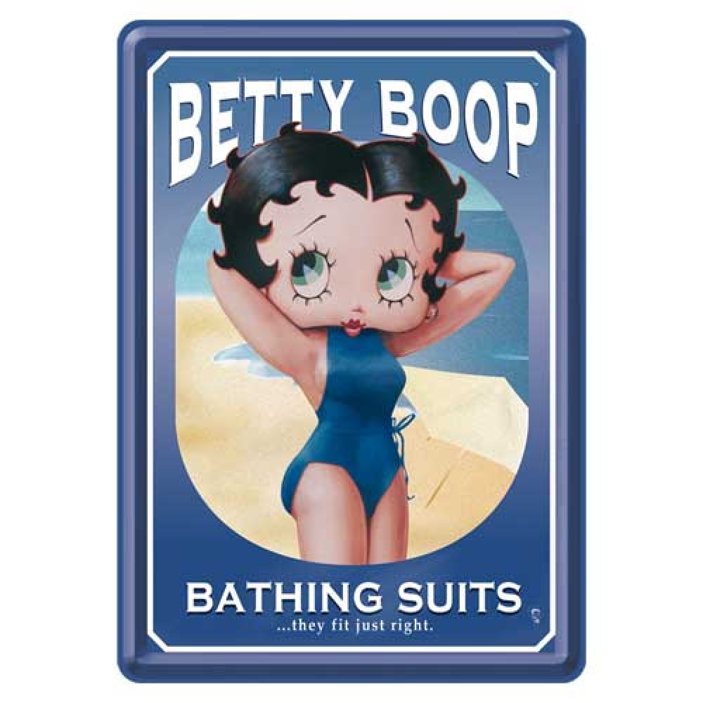 Nostalgic Μεταλλική κάρτα σε φάκελο 10x14εκ. Betty Boop Bathing Suits