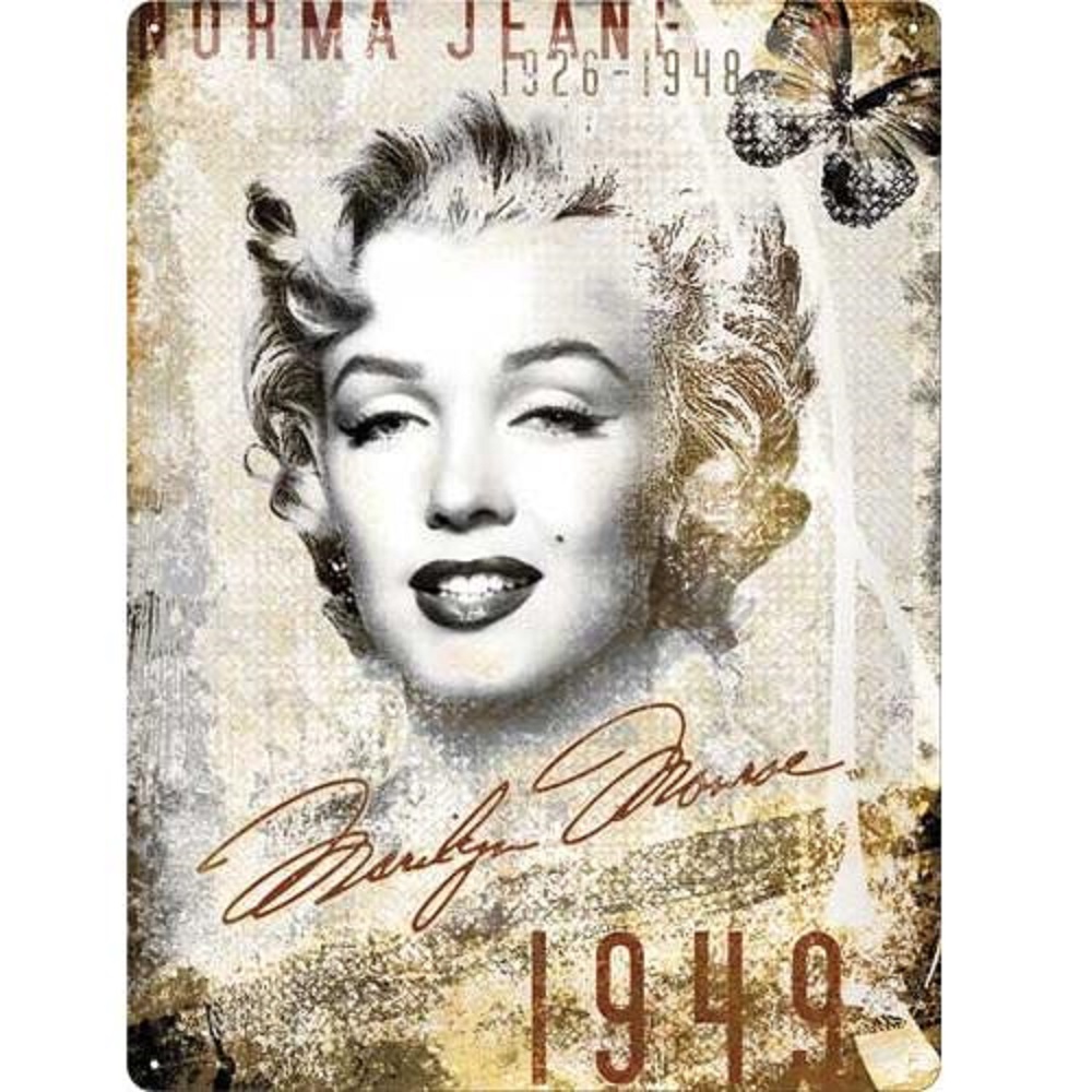 Nostalgic Μεταλλικός πίνακας 30x40 εκ. Marilyn Monroe-Portrait-Collage