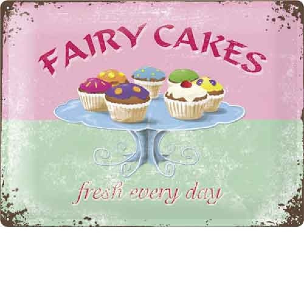 Nostalgic Μεταλλικός πίνακας Fairy Cakes
