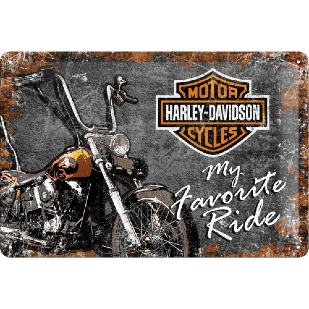 Nostalgic Μεταλλικός πίνακας Harley-Davidson Favourite Ride