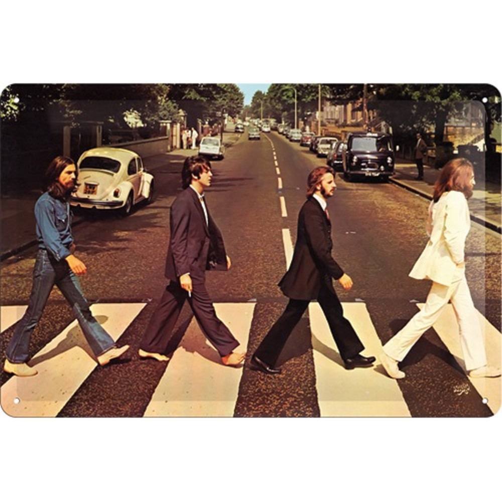 Nostalgic Μεταλλικός πίνακας Celebrities Beatles Abbey Road