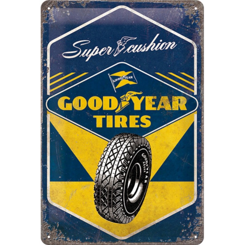 Nostalgic Μεταλλικός πίνακας Goodyear - Super Cushion