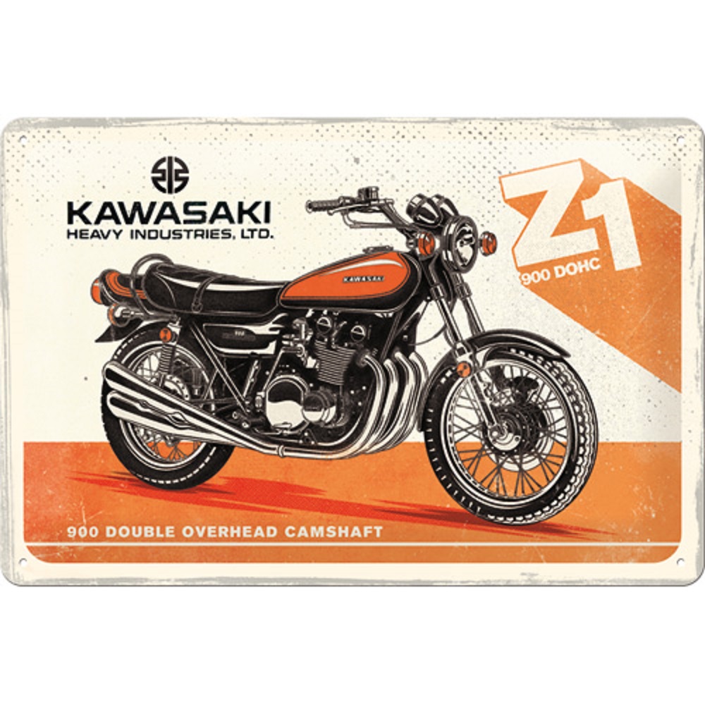 Nostalgic Μεταλλικός πίνακας Kawasaki - Motorcycle Z1