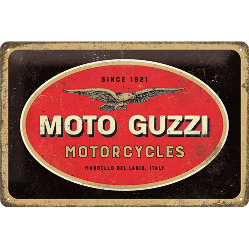 Nostalgic Tin Sign 20 x 30 Moto Guzzi - Logo
