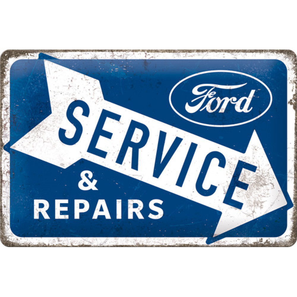 Nostalgic Tin Sign 20x30cm Ford - Service & Repairs
