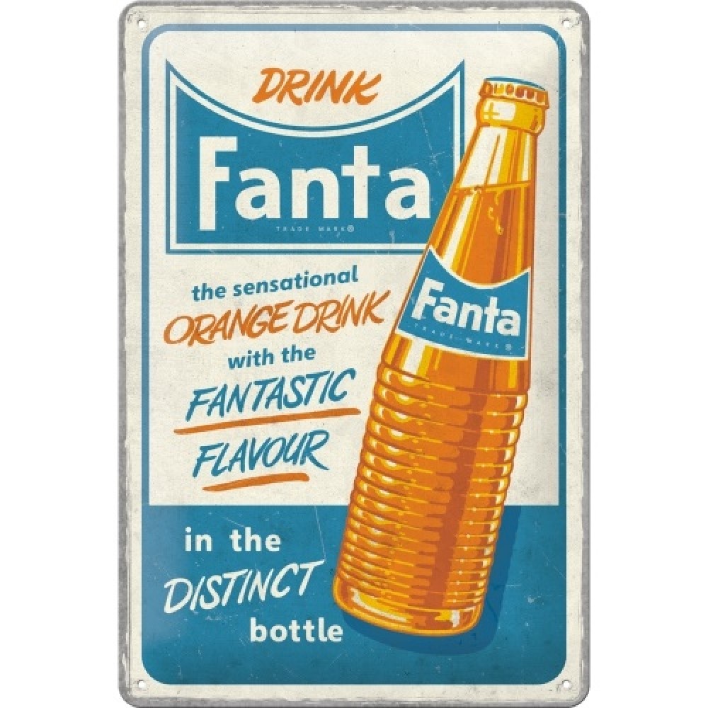 Nostalgic Μεταλλικός πίνακας Fanta - Sensational Orange Drink