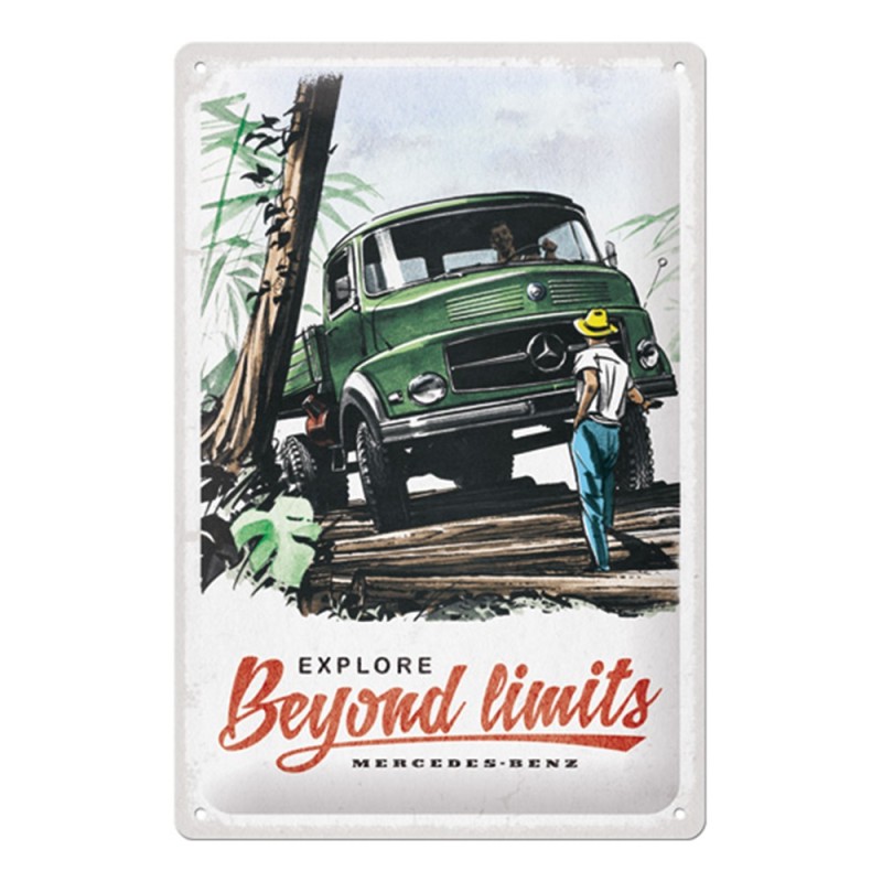 Nostalgic Μεταλλικός πίνακας Daimler Truck - Beyond limits
