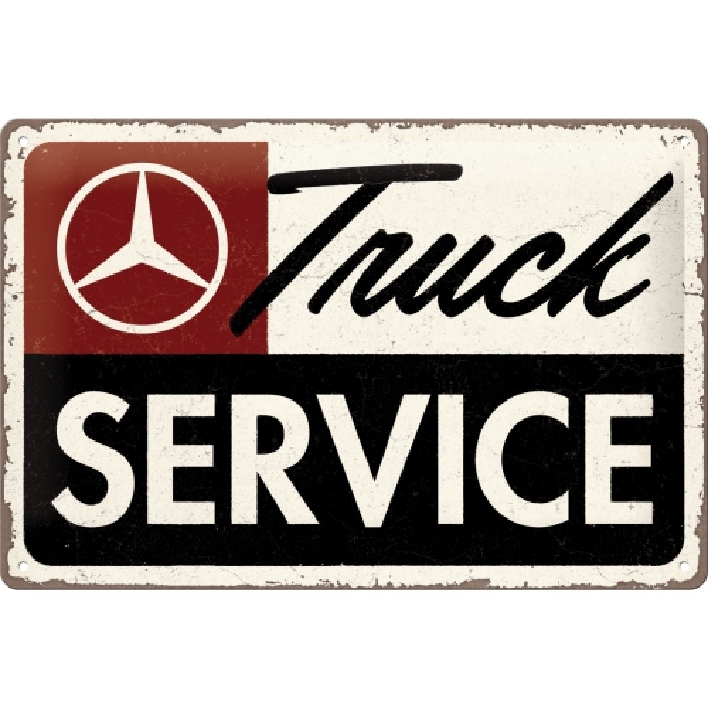 Nostalgic Tin Sign 20 x 30cm - Daimler Truck - Daimler Truck - Service