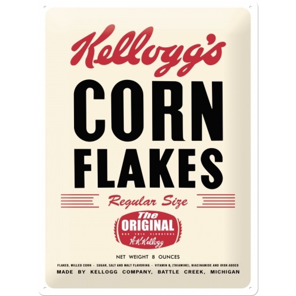 Nostalgic Μεταλλικός πίνακας Kelloggs Corn Flakes Retro Package