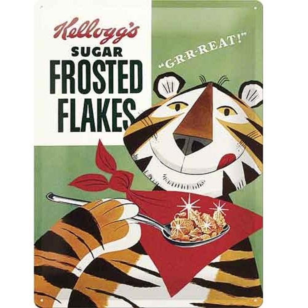 Nostalgic Μεταλλικός πίνακας Kelloggs Frosted Flakes Tony Tiger